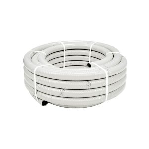 ROLLO HIDROTUBO PVC BLANCO 25 MTS. - D:20 (exterior) blanco y negro